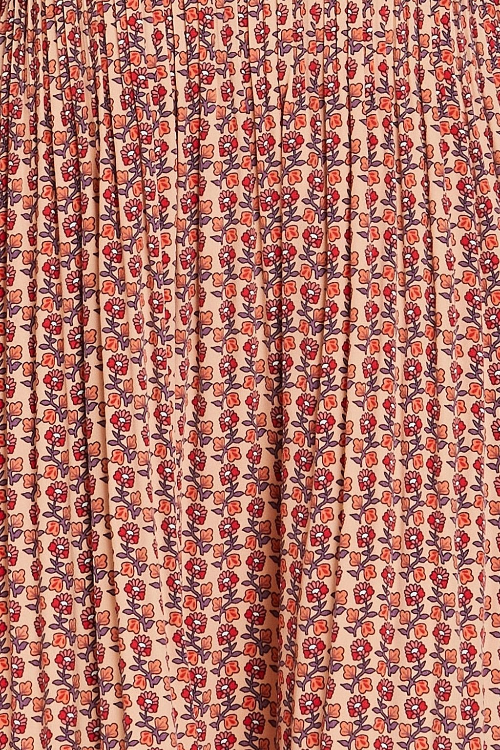 MAJE Pleated floral-print crepe de chine mini dress