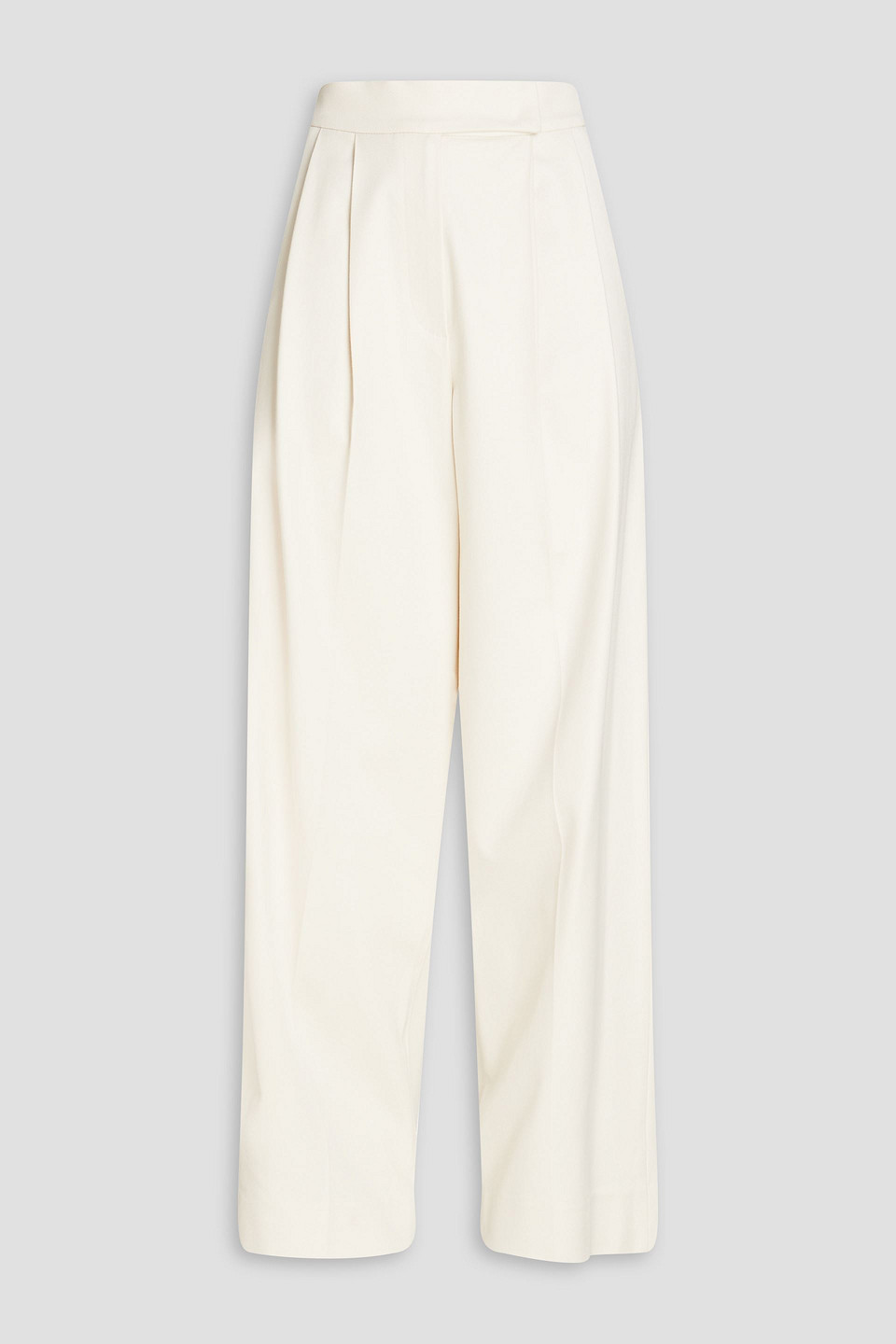 Brunello Cucinelli Hose Mit Weitem Bein Aus Drillich Aus Einer Baumwollmischung In Ivory