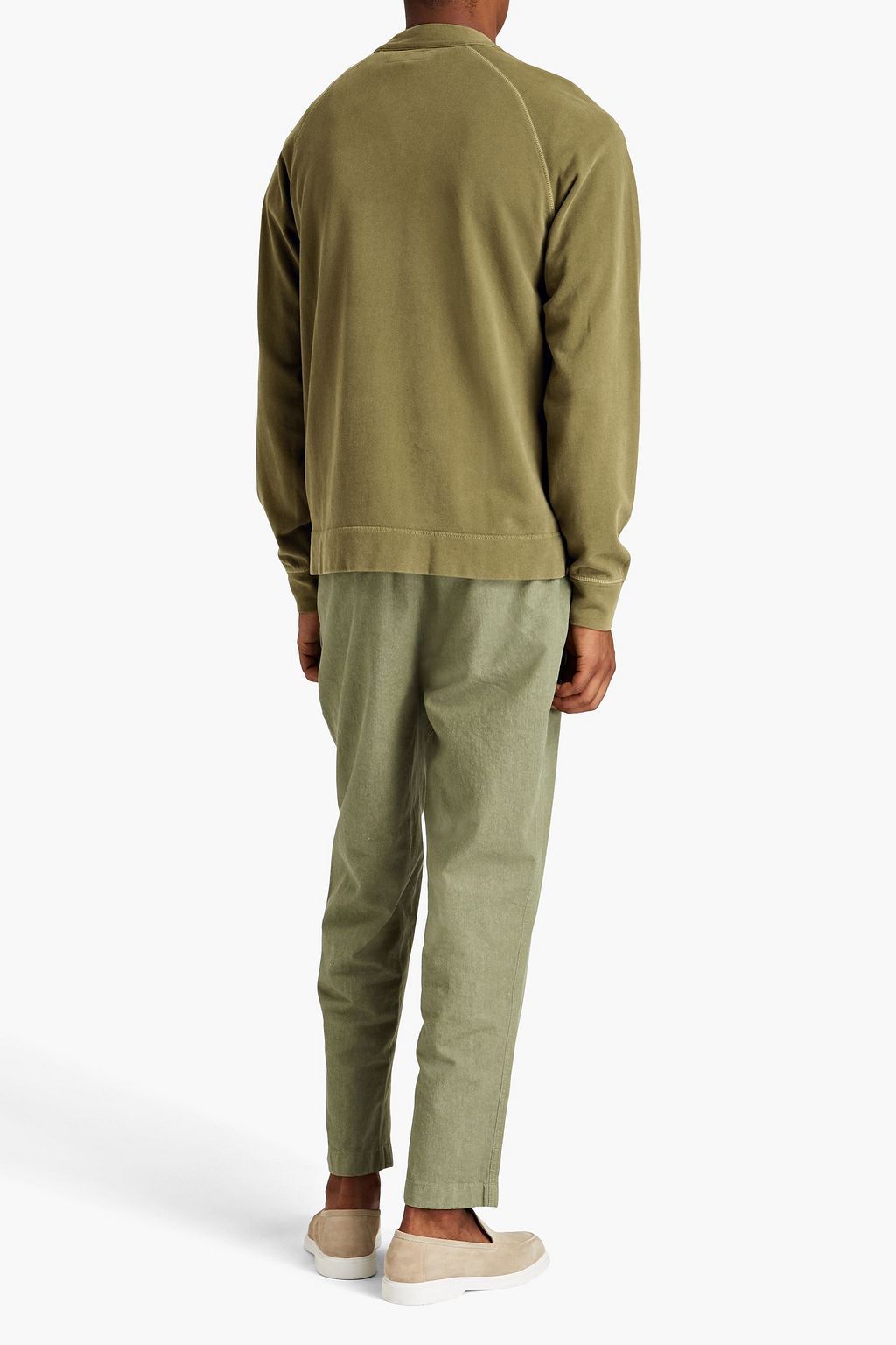 OFFICINE GÉNÉRALE Nelson French cotton-terry cardigan