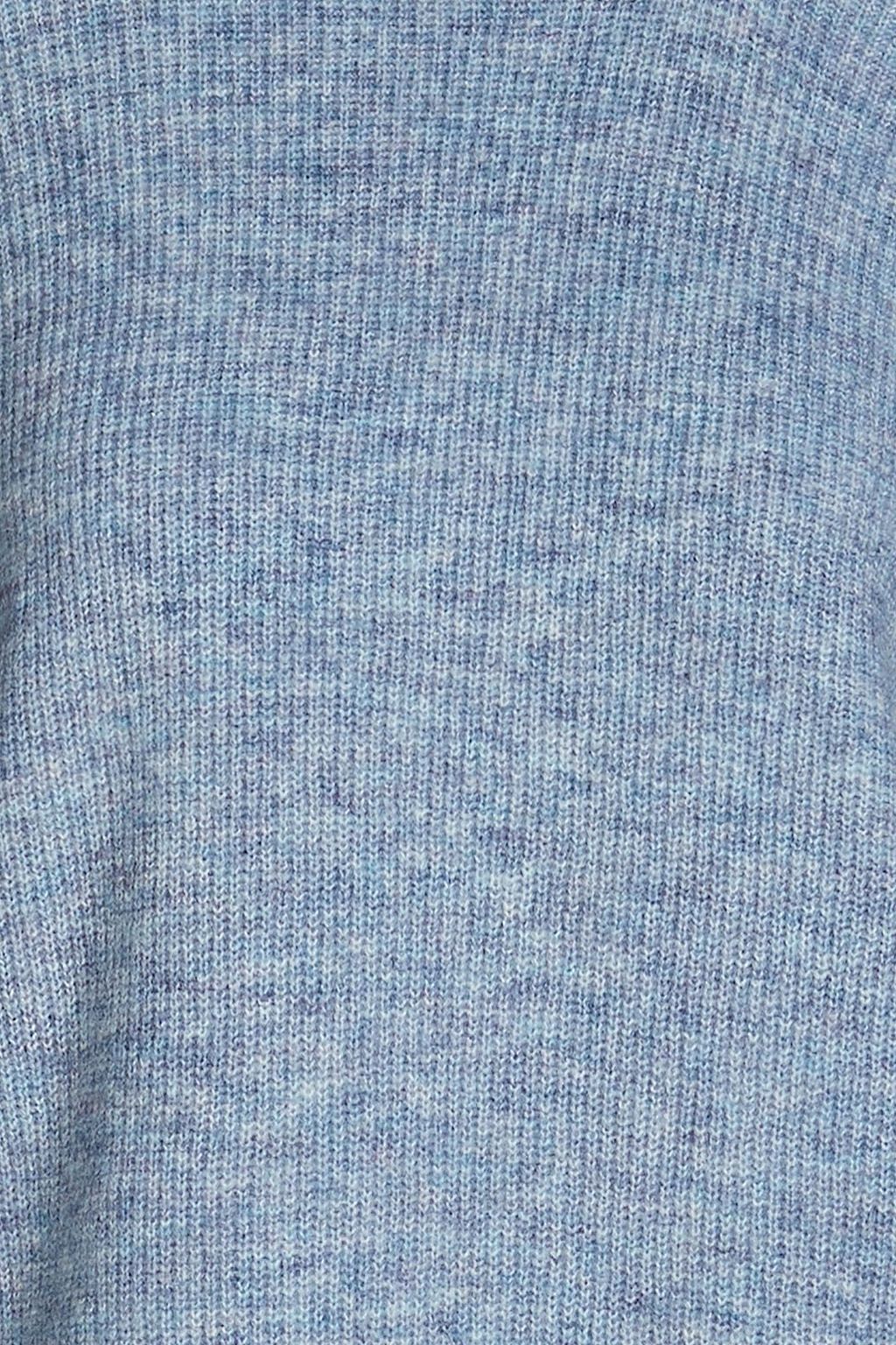 MAJE Cutout ribbed-knit turtleneck sweater