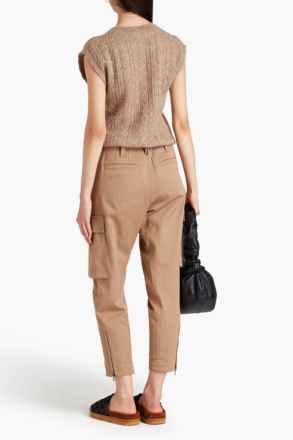BRUNELLO CUCINELLI Metallic cable-knit vest
