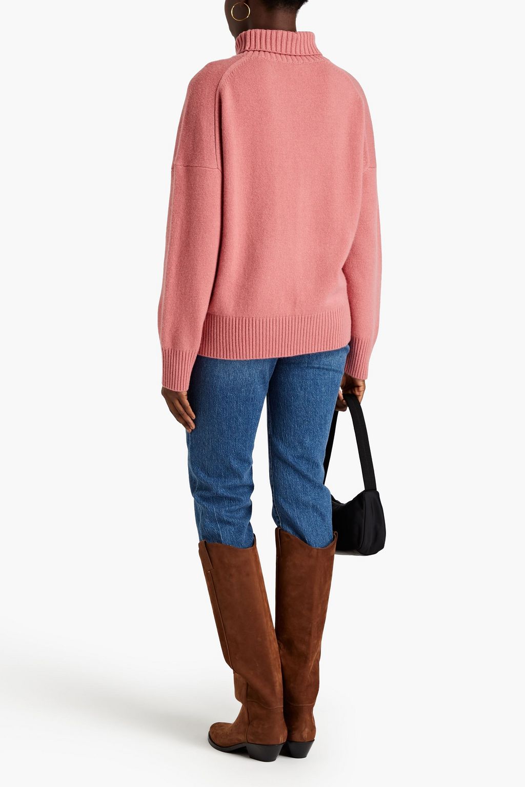 MAJE Cashmere-blend turtleneck sweater