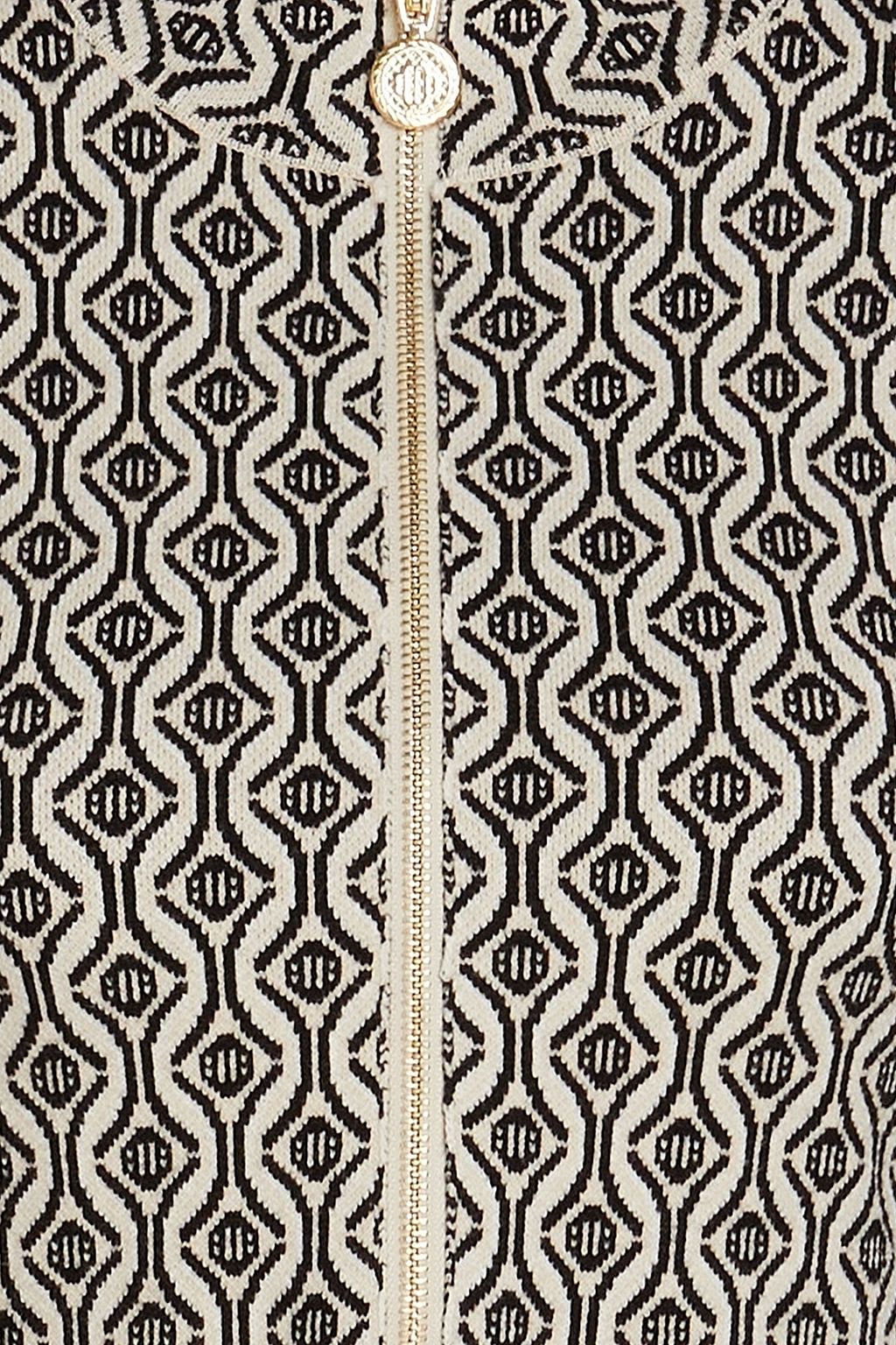 MAJE Roy Minikleid aus Jacquard-Strick aus einer Baumwollmischung