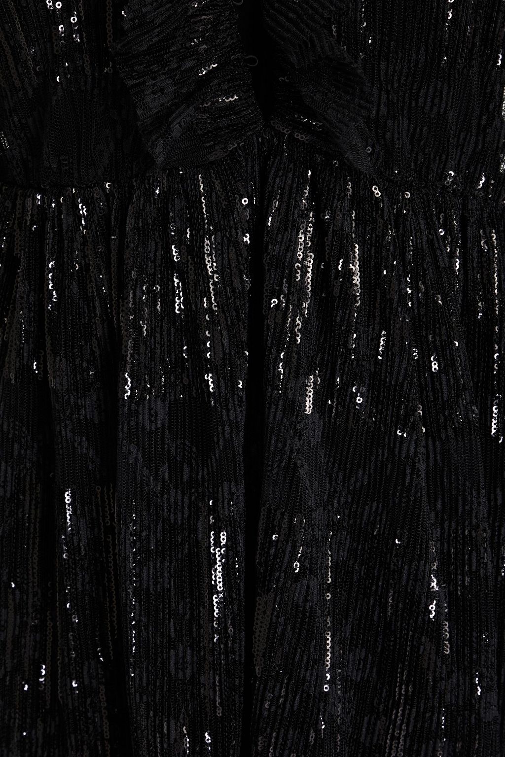 MAJE Sequin-embellished lace mini dress