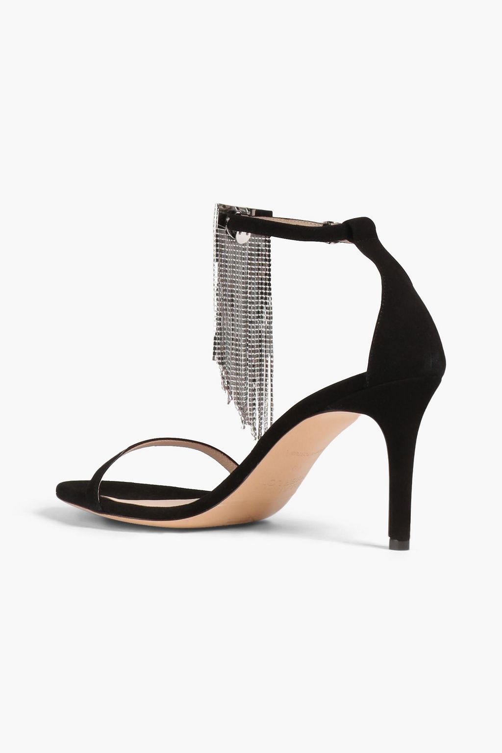 CLAUDIE PIERLOT Crystal-embellished suede sandals