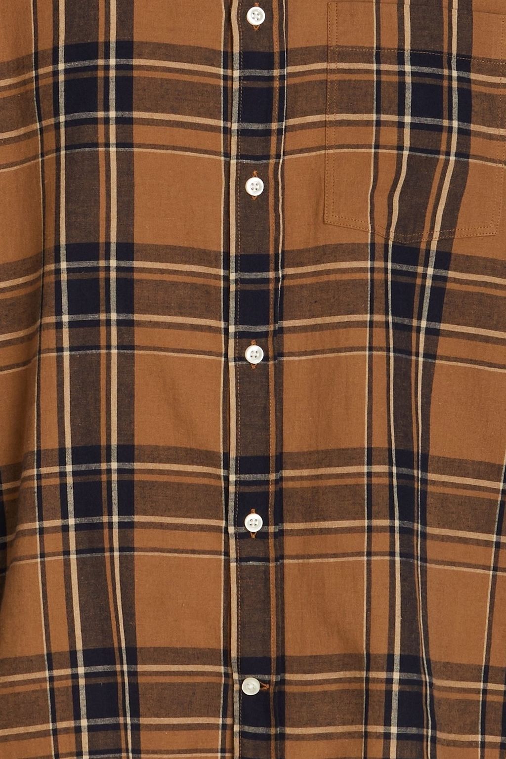 OFFICINE GÉNÉRALE Arsene checked cotton and linen-blend shirt