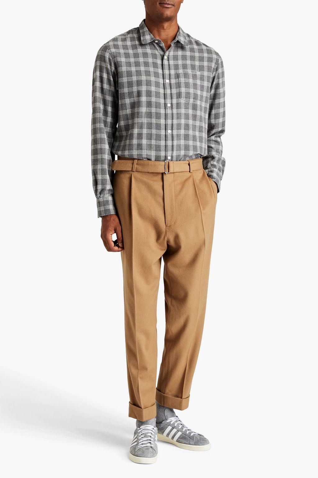 OFFICINE GÉNÉRALE Lipp checked flannel shrit