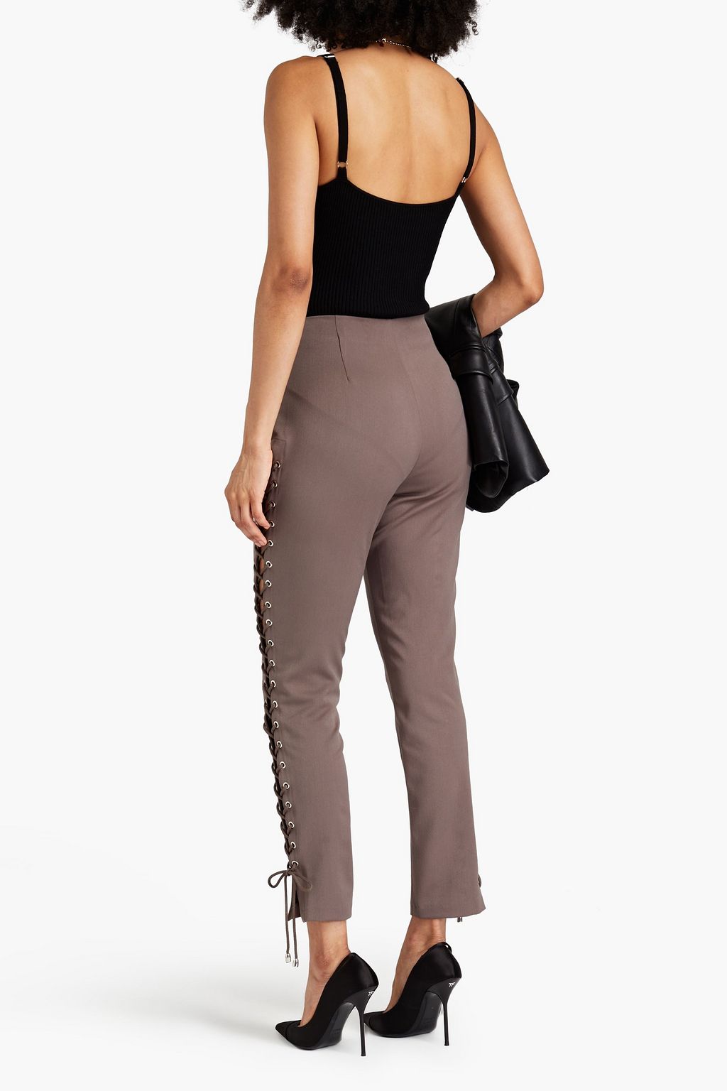 SARA BATTAGLIA Twill skinny pants
