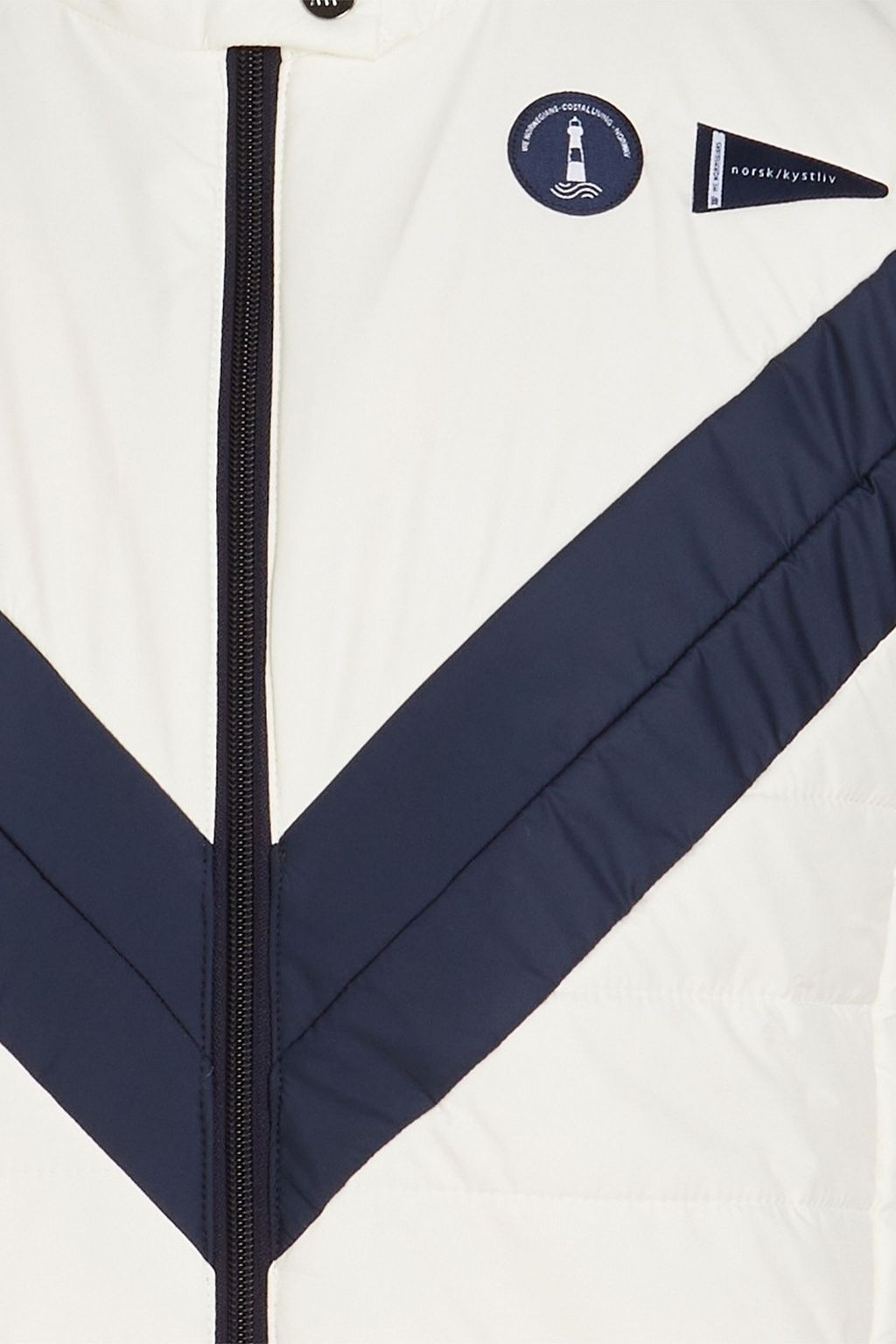 WE NORWEGIANS Ona two-tone padded shell vest