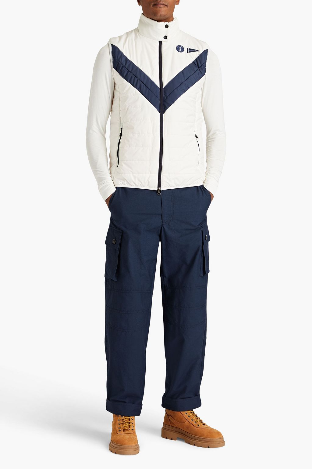 WE NORWEGIANS Ona two-tone padded shell vest