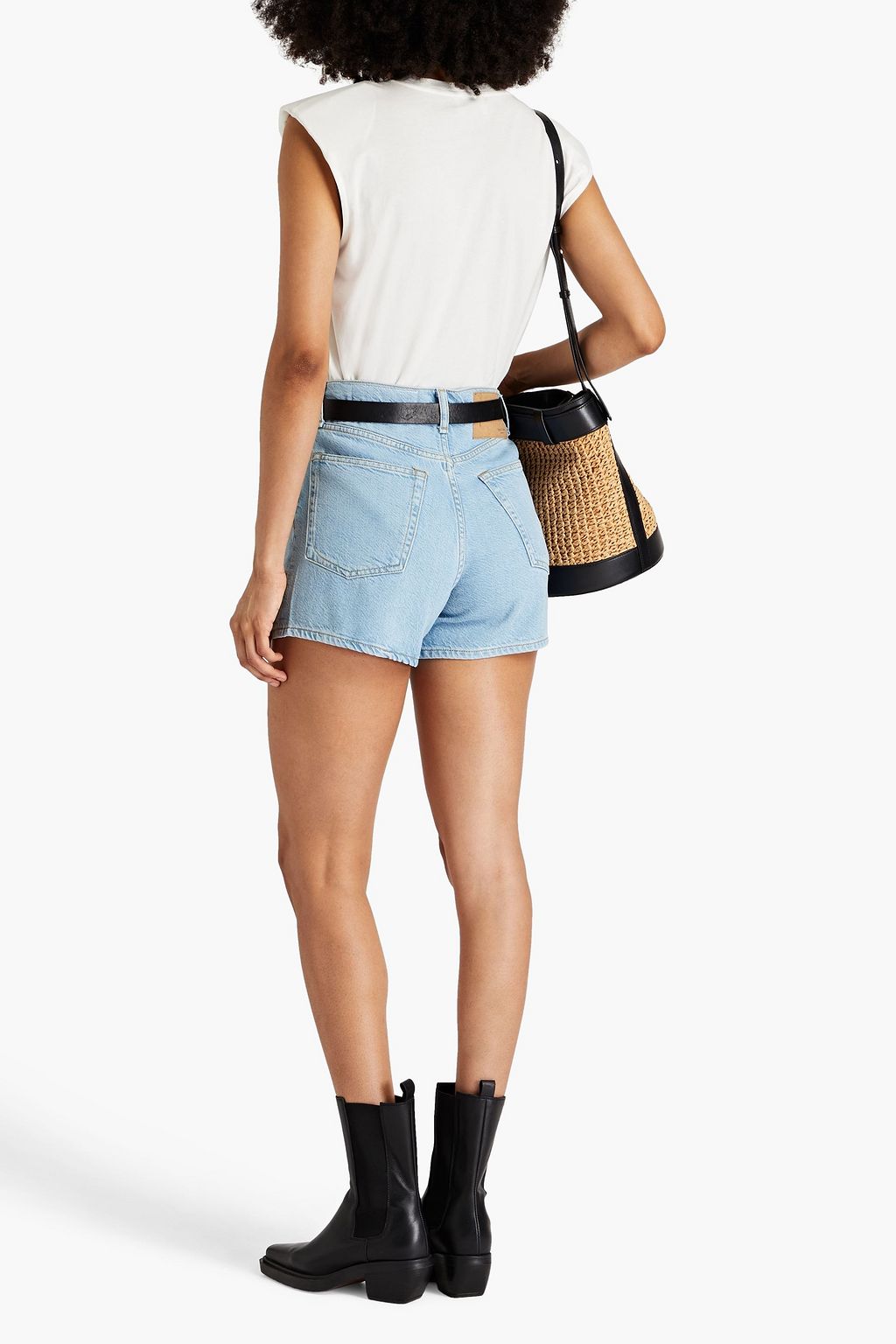 CLAUDIE PIERLOT Lace-trimmed cotton-jersey top