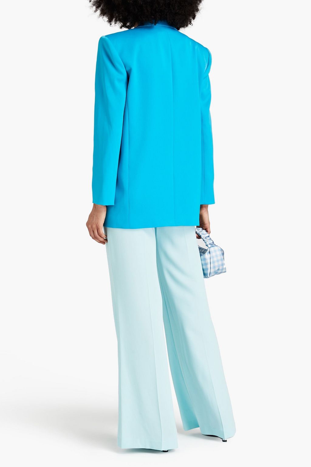 ALICE + OLIVIA بليزر 'ديني' من الساتين