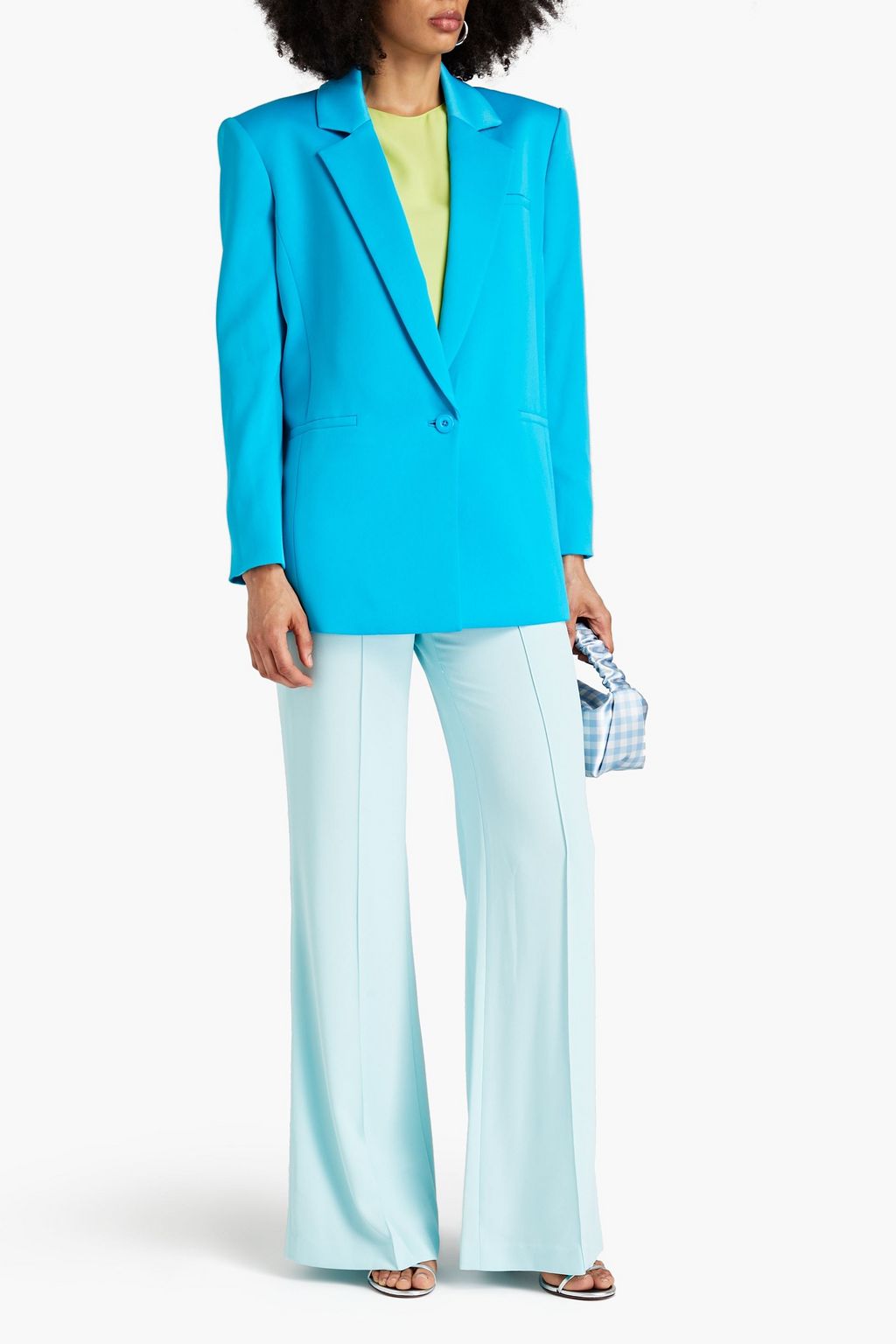 ALICE + OLIVIA Denny sateen blazer | THE OUTNET