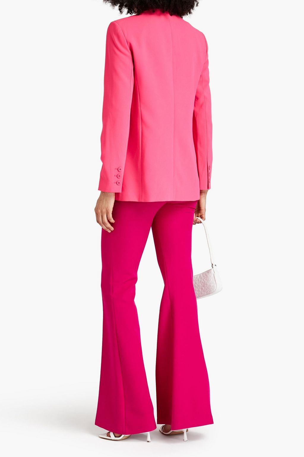 ALICE + OLIVIA بليزر 'ديني' من الكريب بلون نيون