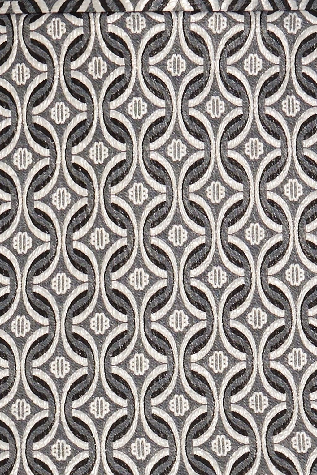 MAJE Layered metallic jacquard shorts