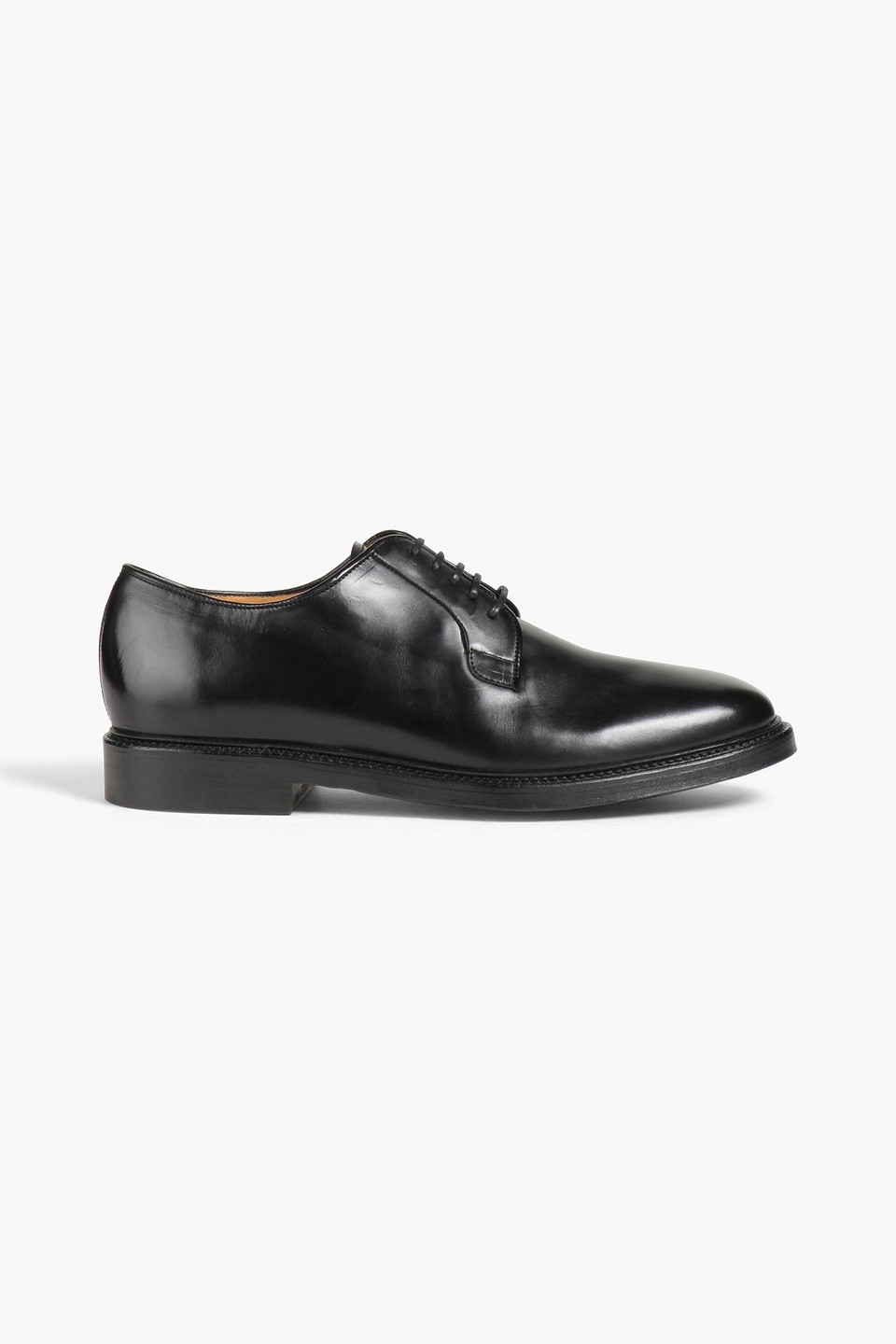 Officine Générale Kim glossed-leather derby shoes