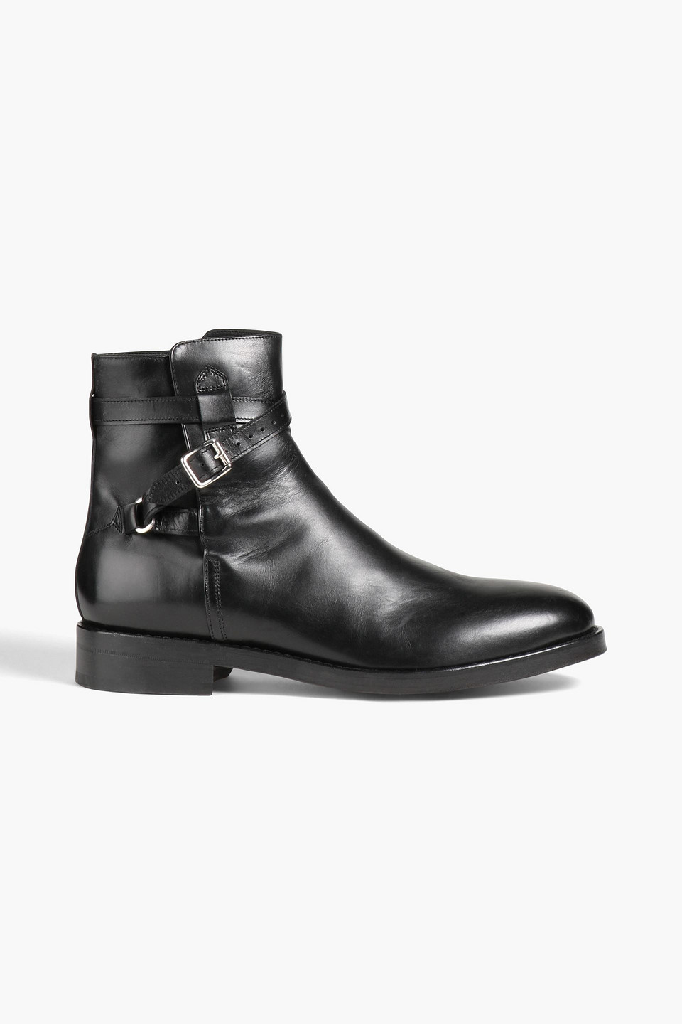 Officine Generale Juan Stiefel Aus Leder In Black