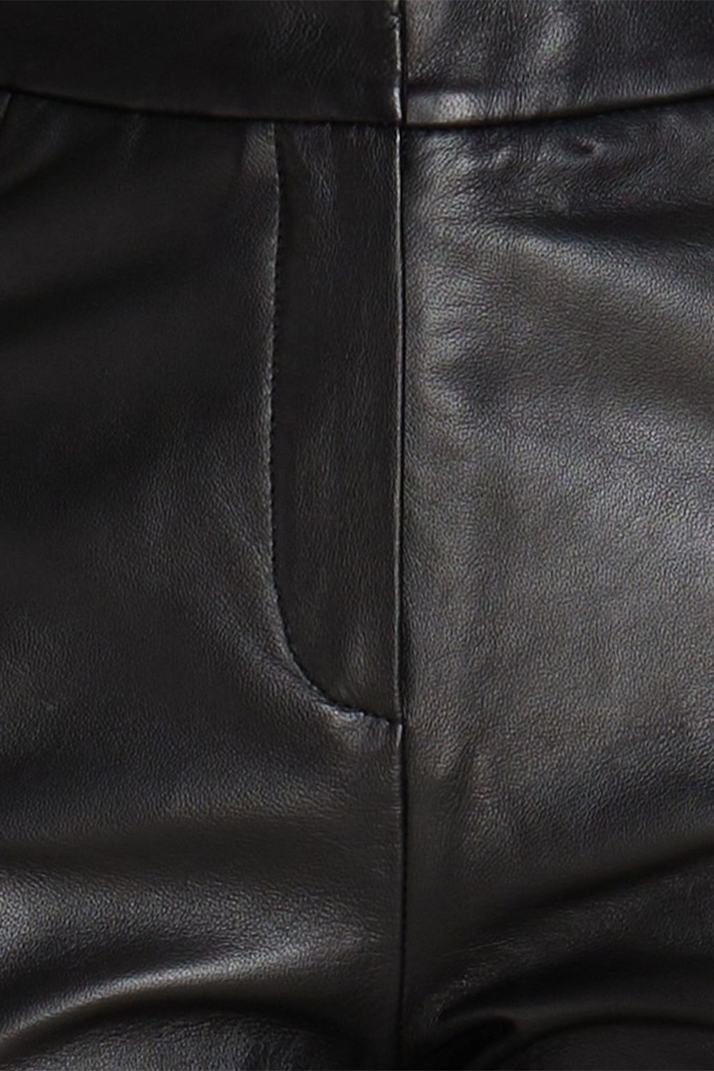 MAJE レザー ブーツカットパンツ
