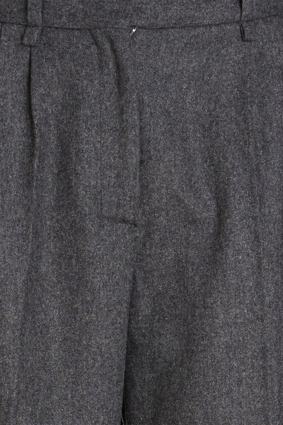 MAJE WOOL-BLEND FELT STRAIGHT-LEG PANTS