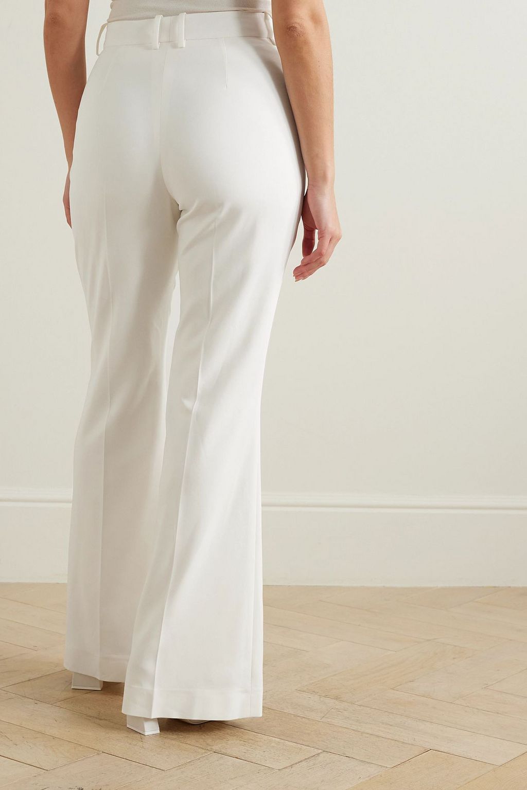 BALMAIN Stretch-crepe wide leg pants