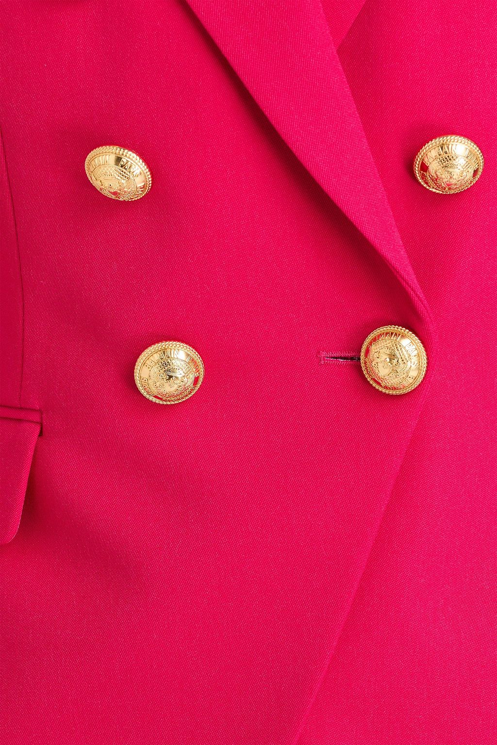 BALMAIN Doppelreihiger Blazer aus Grain de Poudre aus Wolle