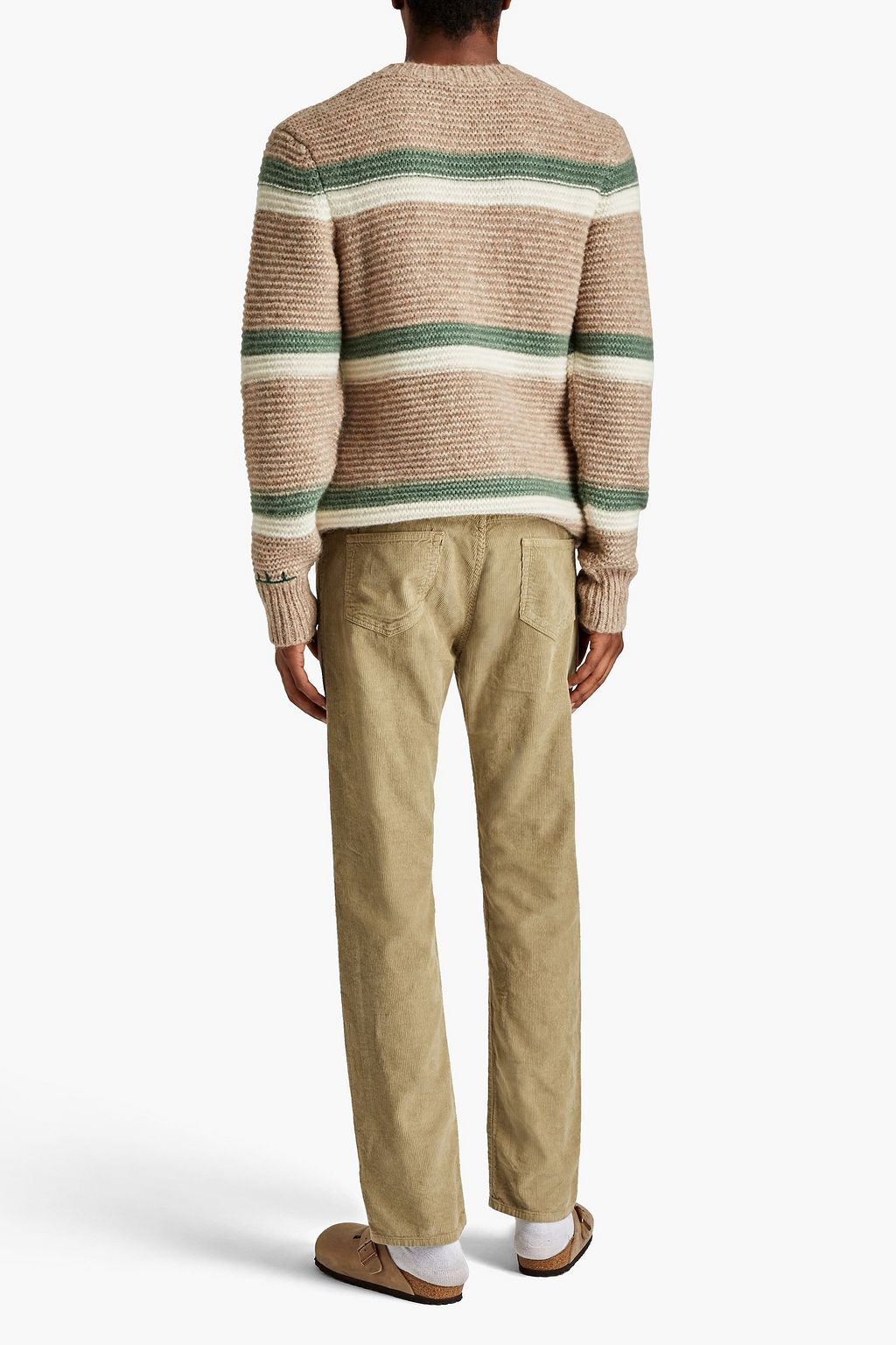 OFFICINE GÉNÉRALE Marco striped alpaca-blend sweater