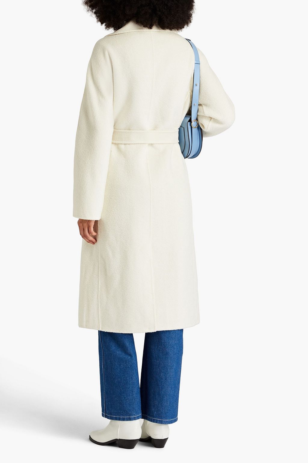 MAJE Bouclé wool-blend coat
