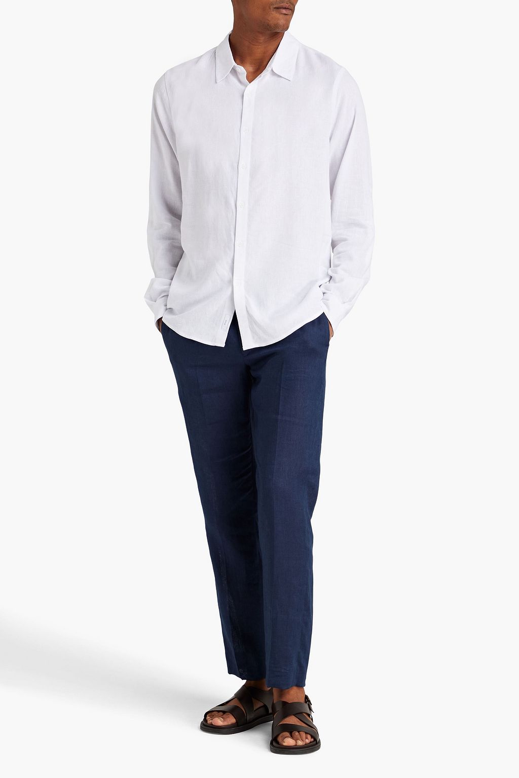 ONIA Linen-blend shirt