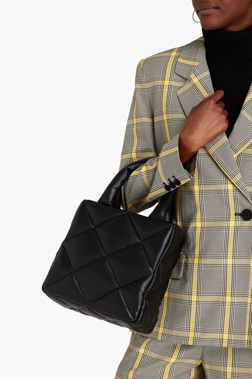 STAND STUDIO Rosanne quilted faux leather tote