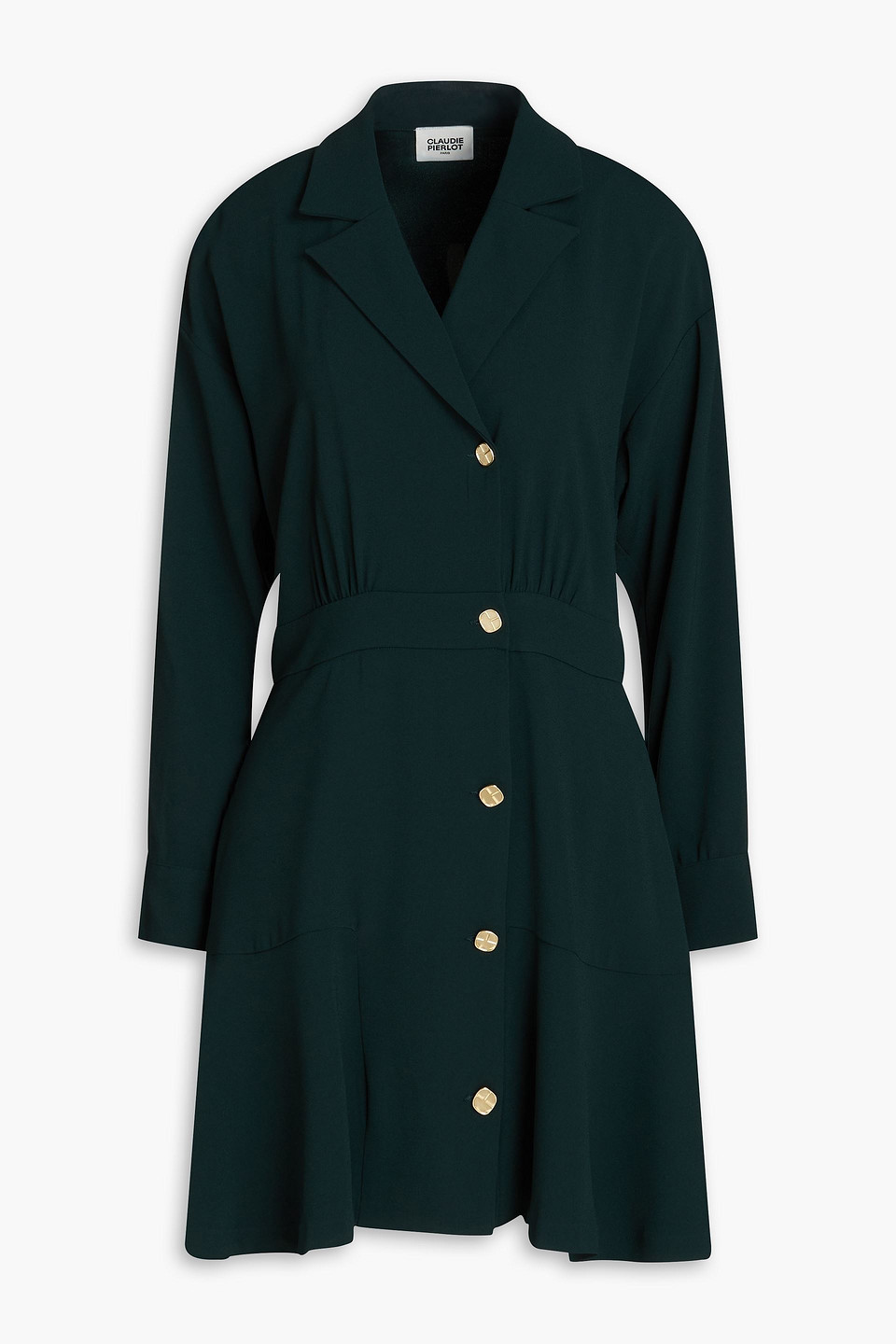 green emerald velvet dress CLAUDIE PIERLOT – Acey Acey main image 0
