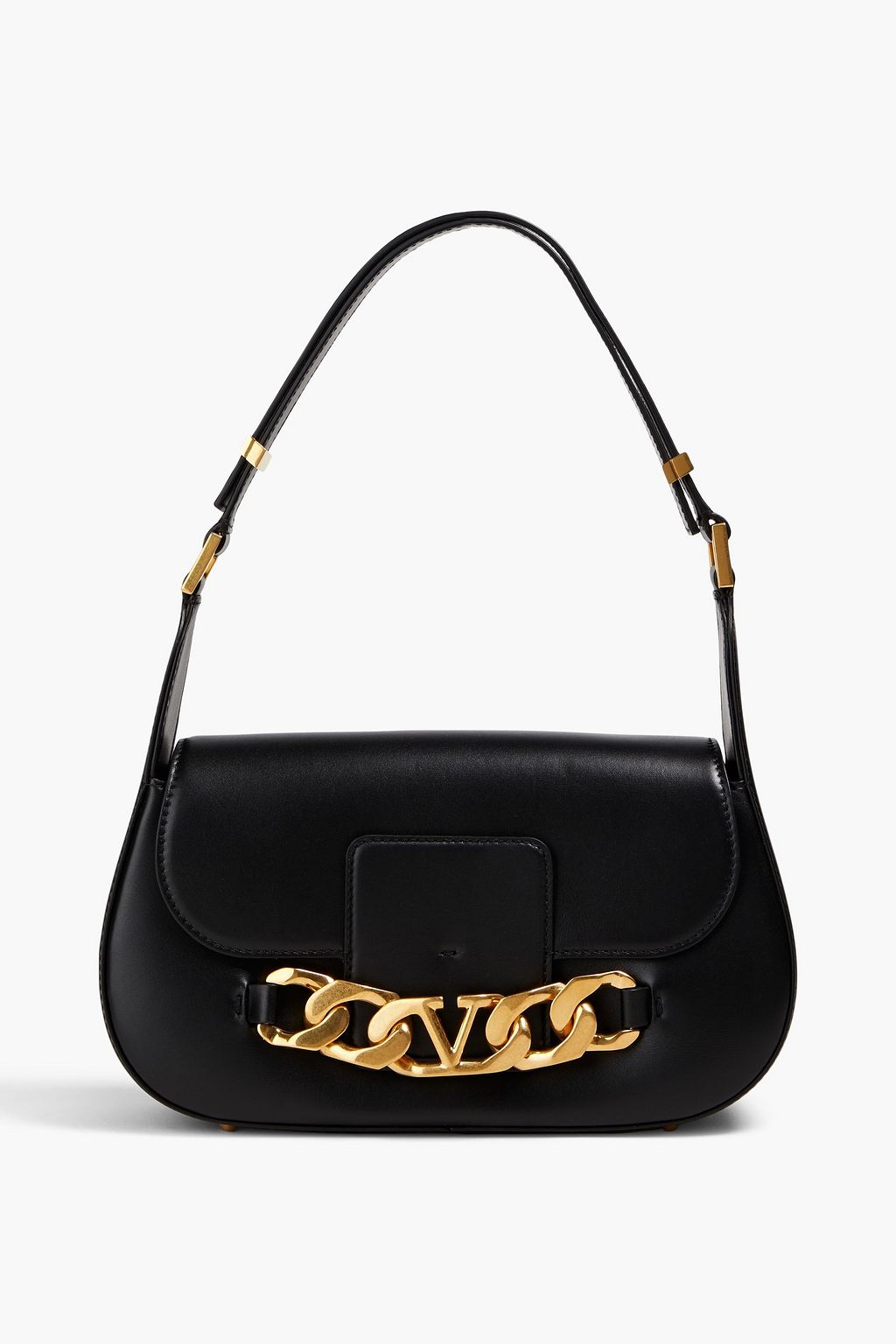 Shop Valentino Garavani VLogo Leather Crossbody Bag