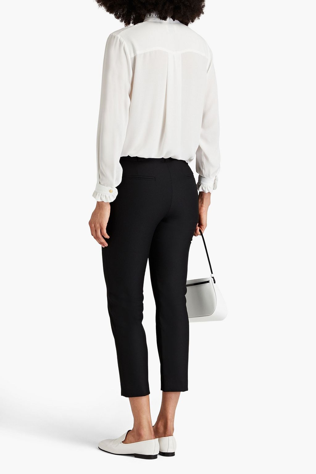 CLAUDIE PIERLOT Cropped woven slim-leg pants