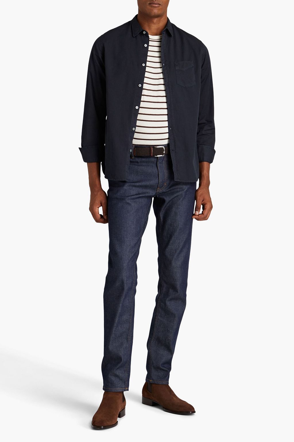 OFFICINE GÉNÉRALE コットンポプリン シャツ