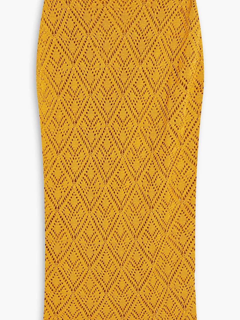 crochet pima cotton midi skirt