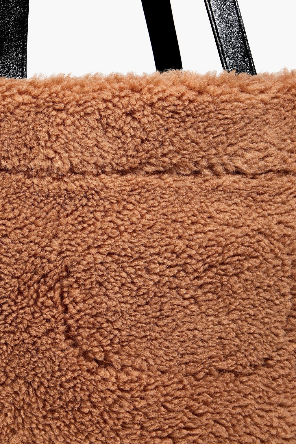 STAND STUDIO Shopping faux shearling tote