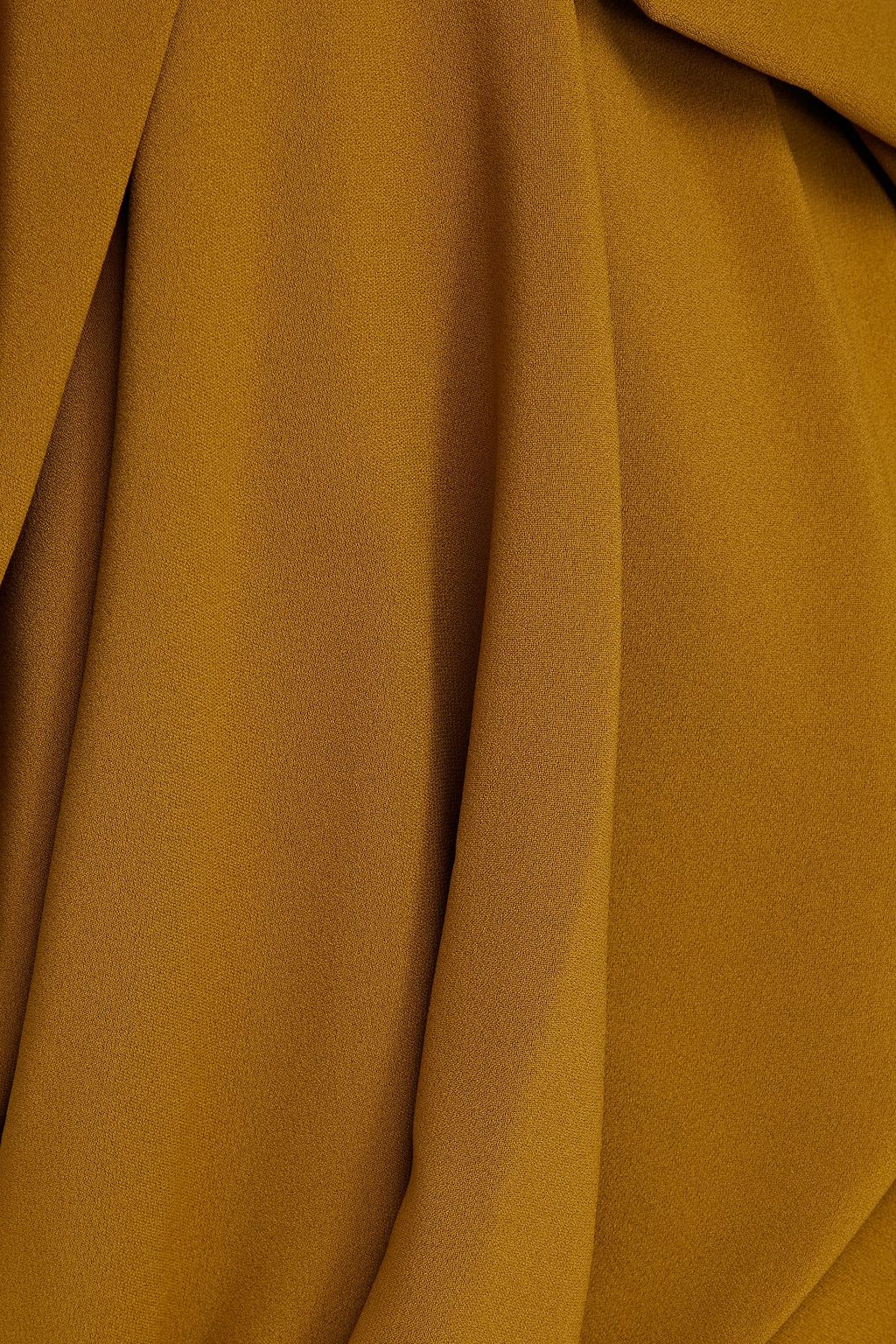 RICK OWENS Draped crepe top