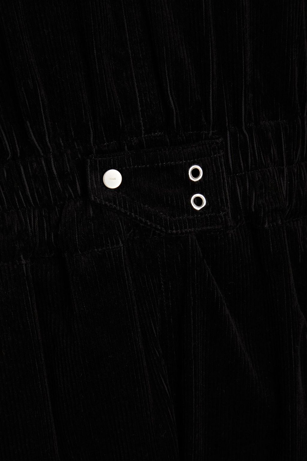 DRKSHDW BY RICK OWENS جمبسوت من قطن مخمل مضلّع مزين بفتحات