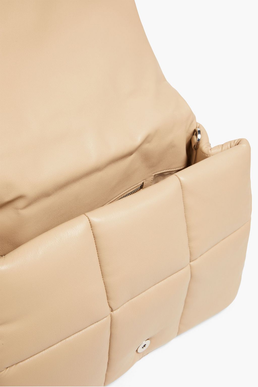 STAND STUDIO Wanda quilted faux leather clutch