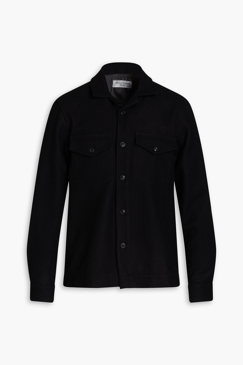 Officine Generale Jonas Wool-felt Overshirt