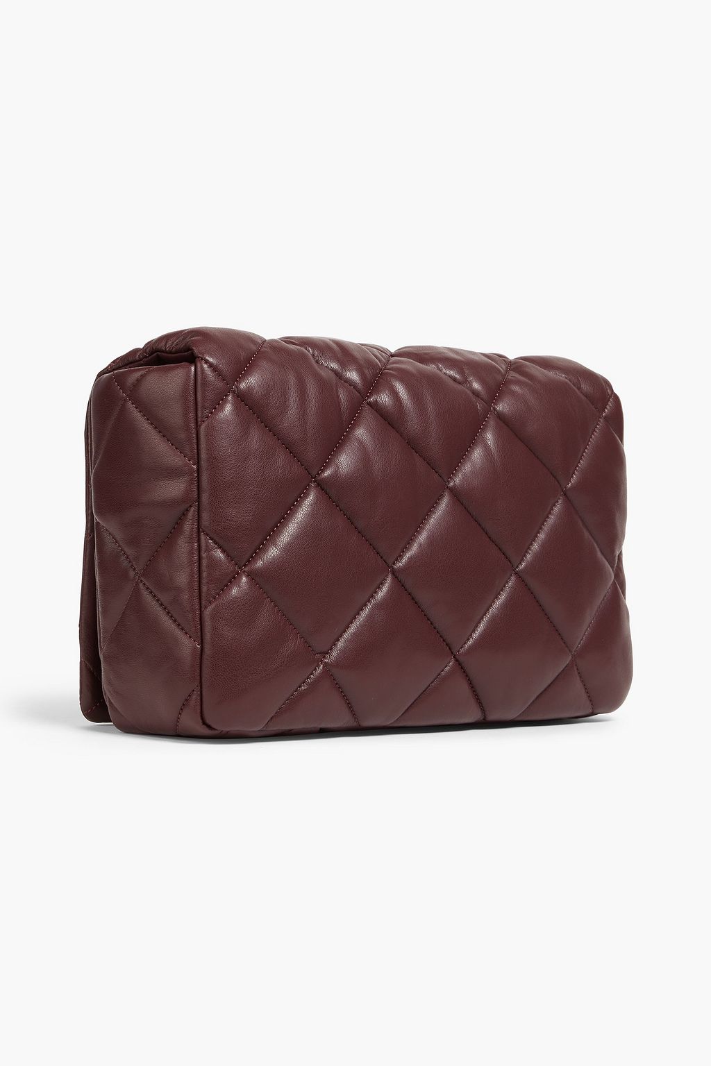 STAND STUDIO Wanda mini quilted faux leather clutch