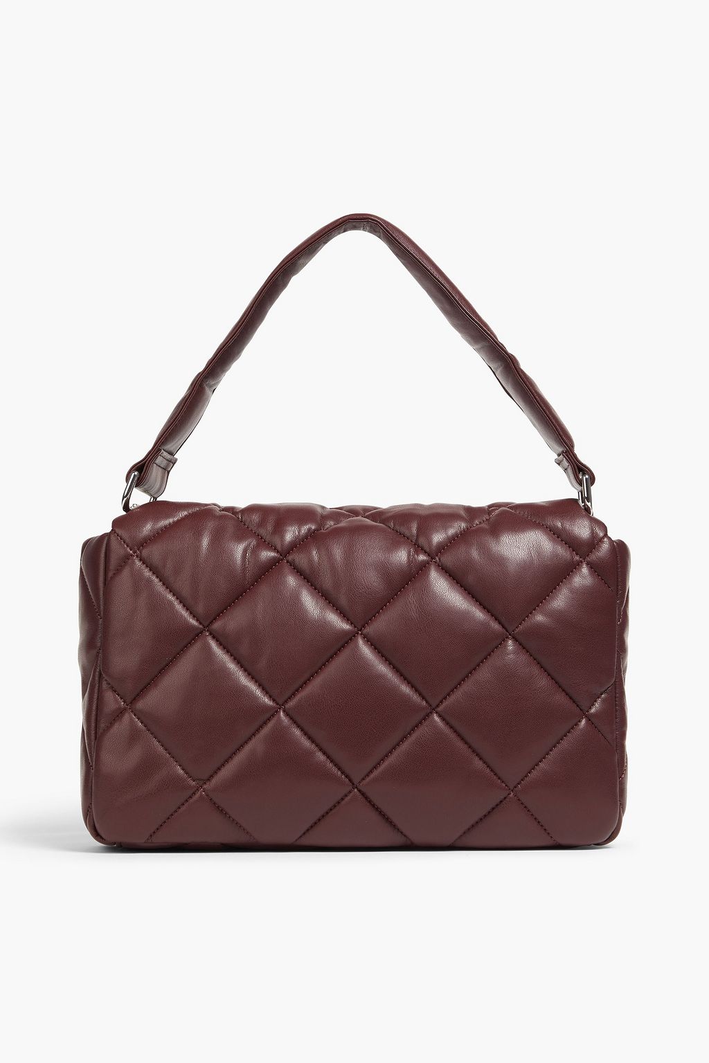 STAND STUDIO Wanda mini quilted faux leather clutch
