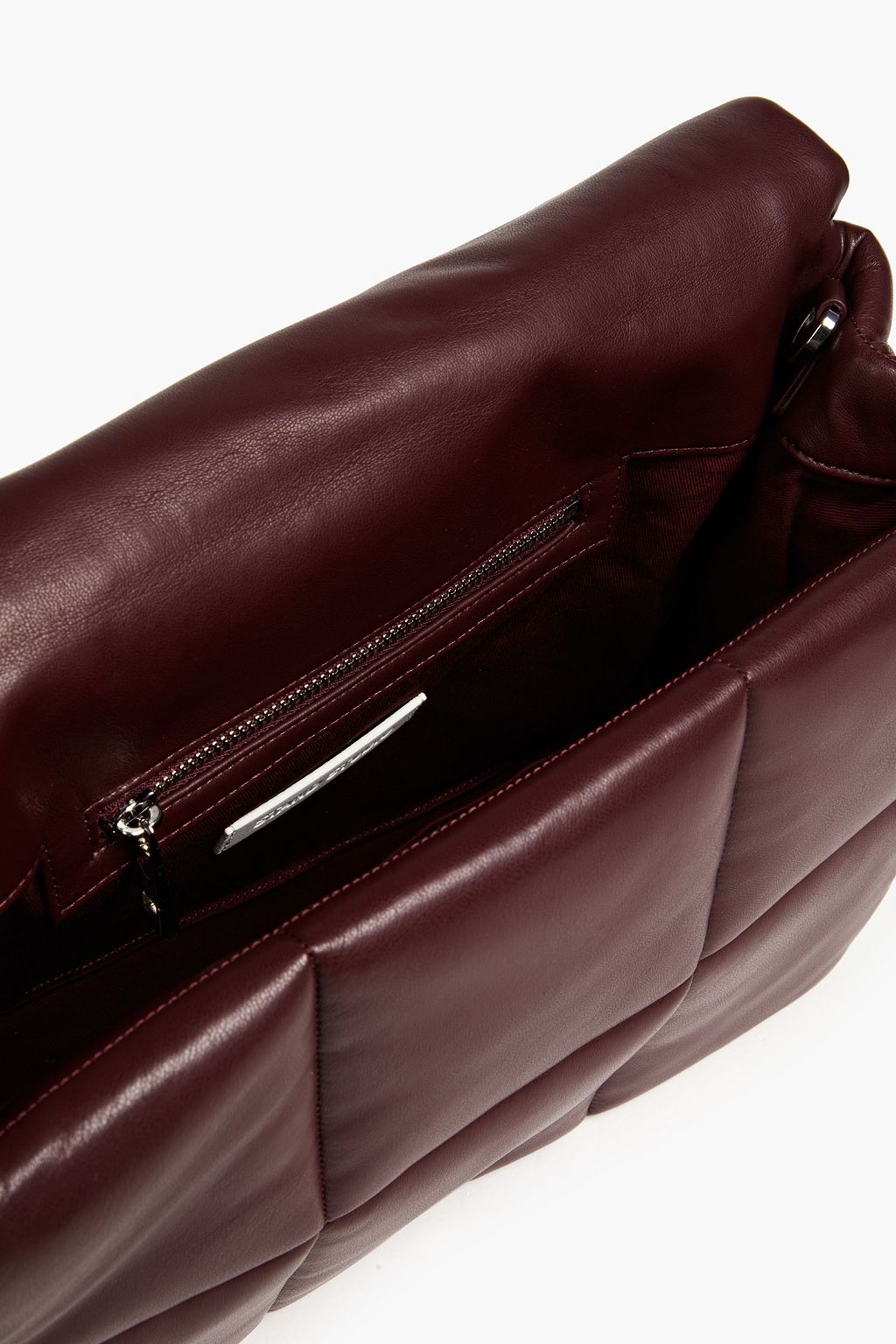 STAND STUDIO Wanda quilted faux leather clutch
