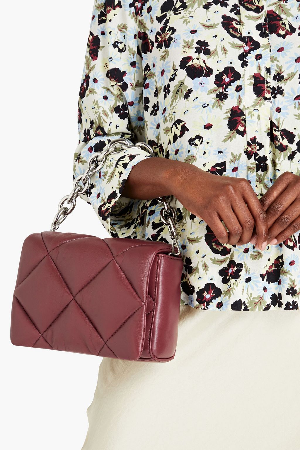 STAND STUDIO Brynn Crossbody Bag aus gestepptem Leder
