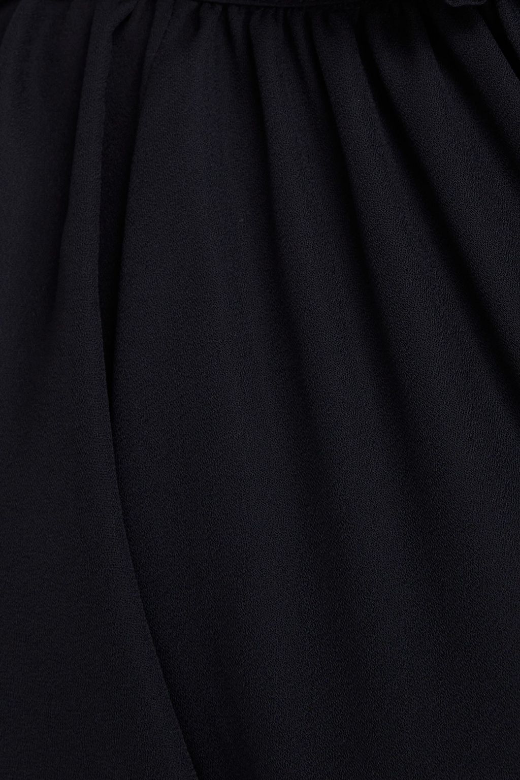 CLAUDIE PIERLOT Midikleid aus Crêpe mit Rüschen und Gürtel