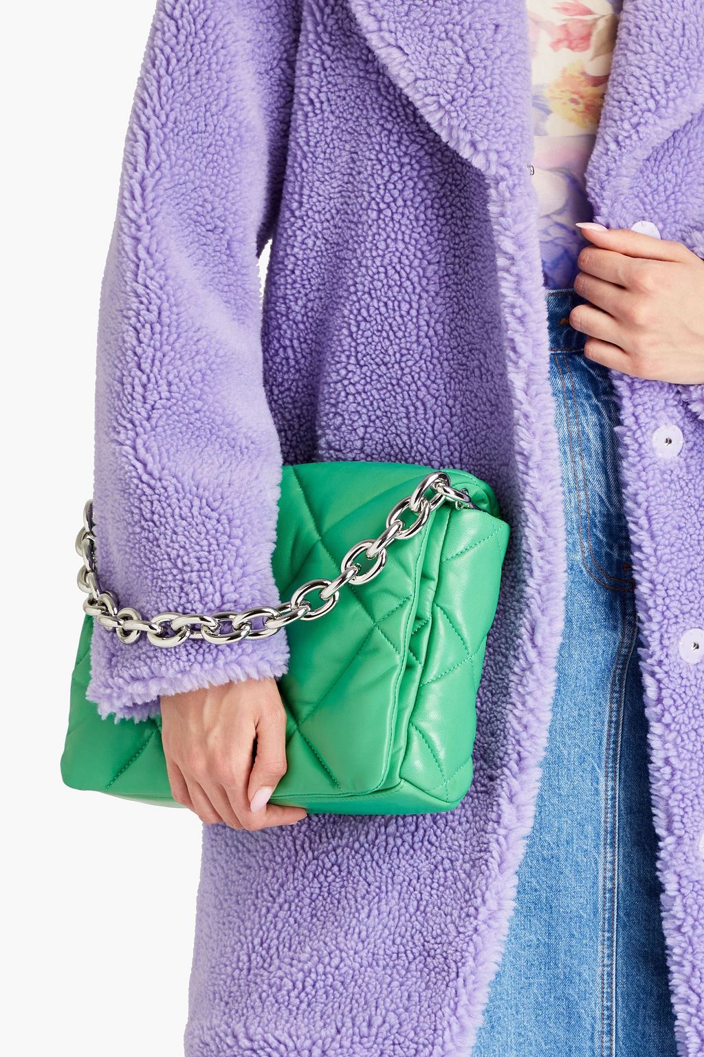 STAND STUDIO Brynnie quilted leather shoulder bag