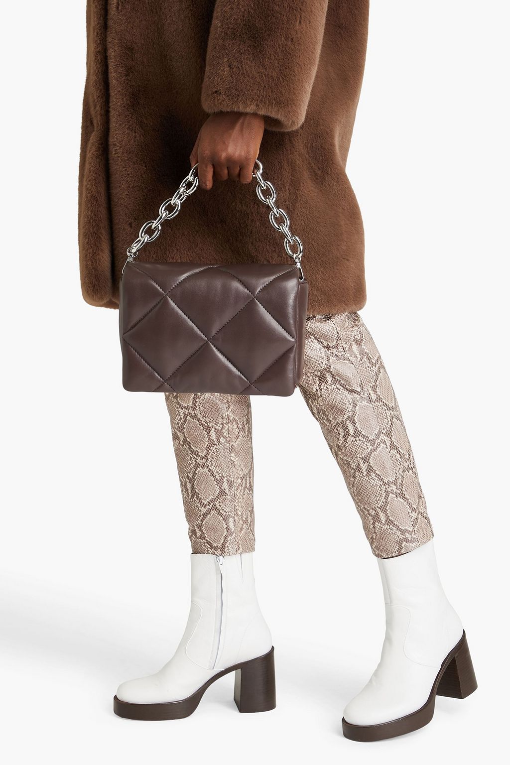 STAND STUDIO Brynn quilted leather cross-body bag