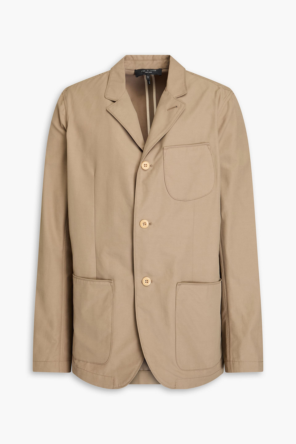 Rag & Bone Anderson Blazer Aus Einer Baumwollmischung In Taupe