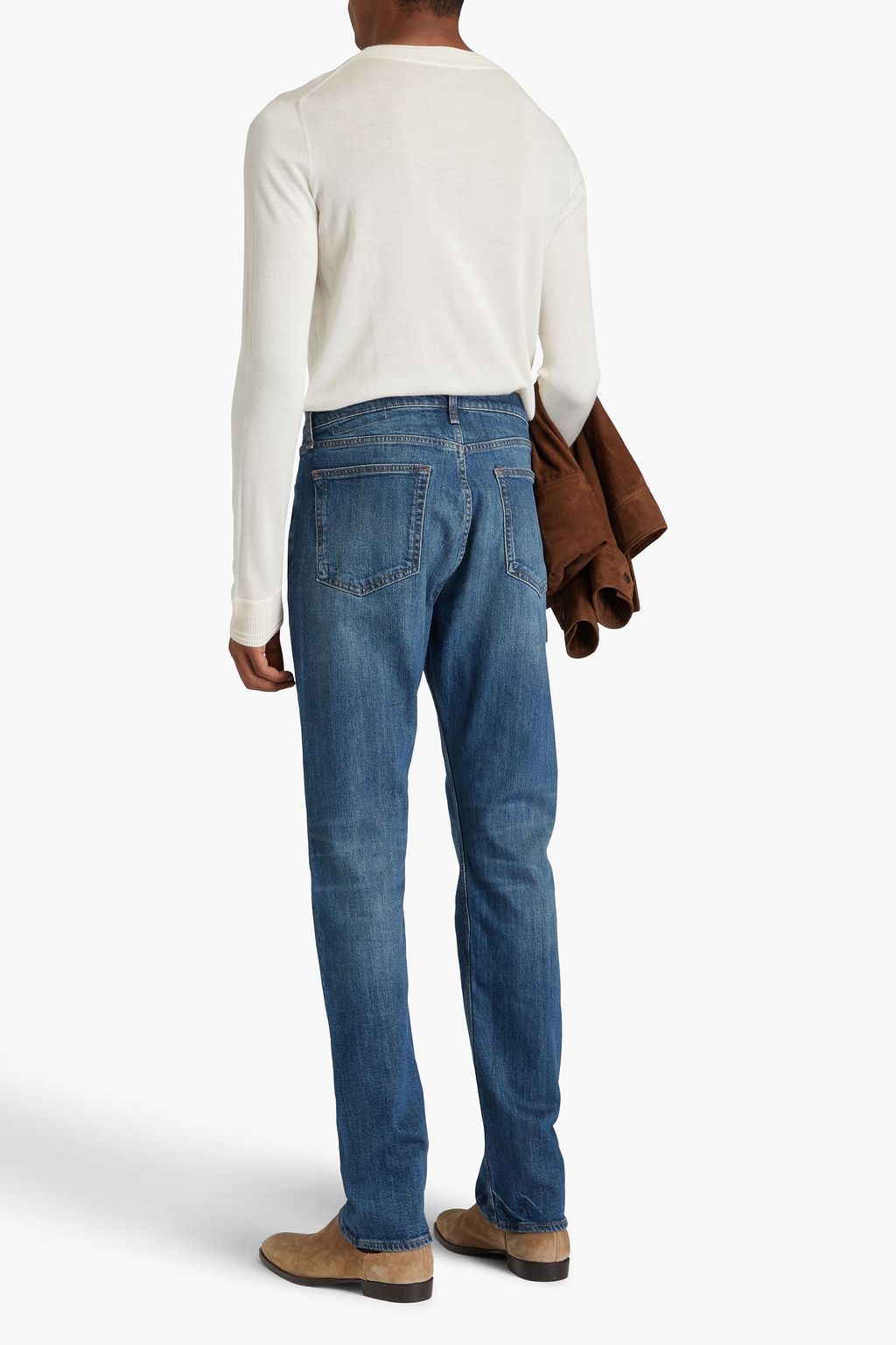 RAG & BONE جينز الدنيم "فيت 4" بتصميم خطوط باهتة