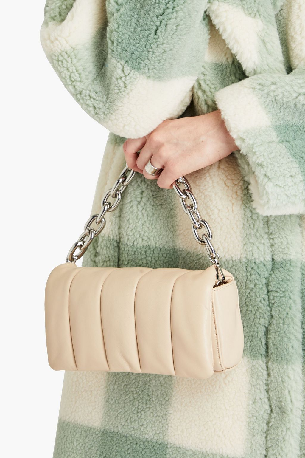 STAND STUDIO Hera quilted leather shoulder bag