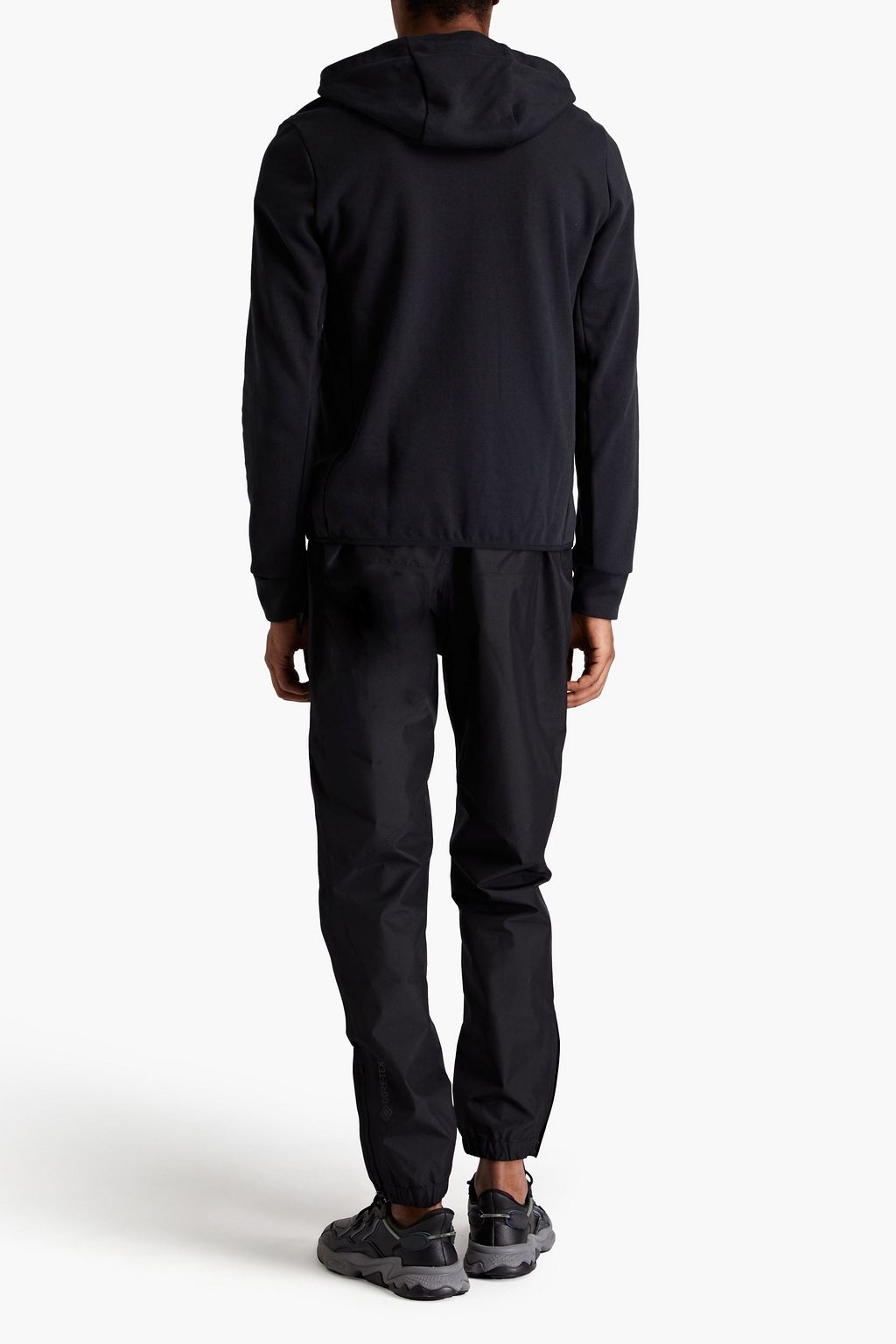 ADIDAS Quilted printed shell hooded down track jacket